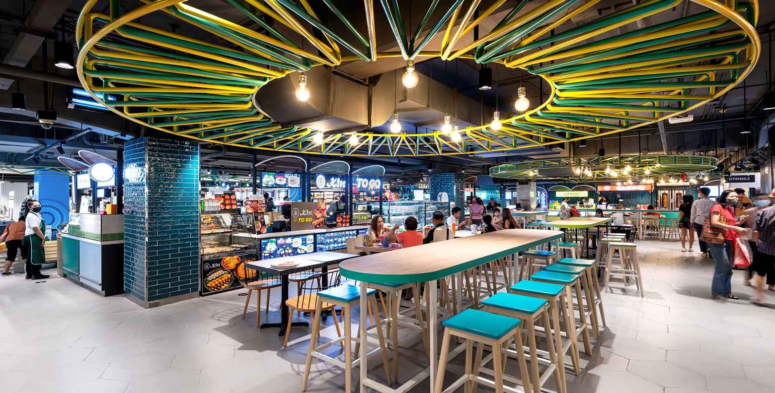 超市轻餐区设计